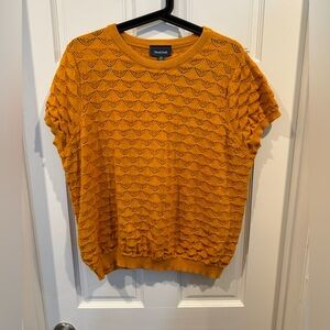 Modcloth Textured Short Sleeve Sweater